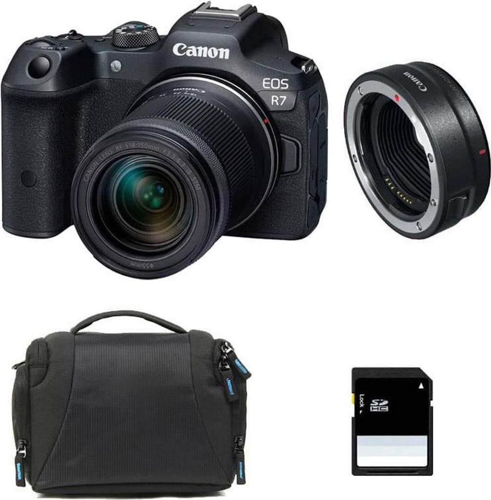 CANON EOS R7 + RF-S 18-150mm F3.5-6.3 IS STM + Borsa + Immagine del prodotto 