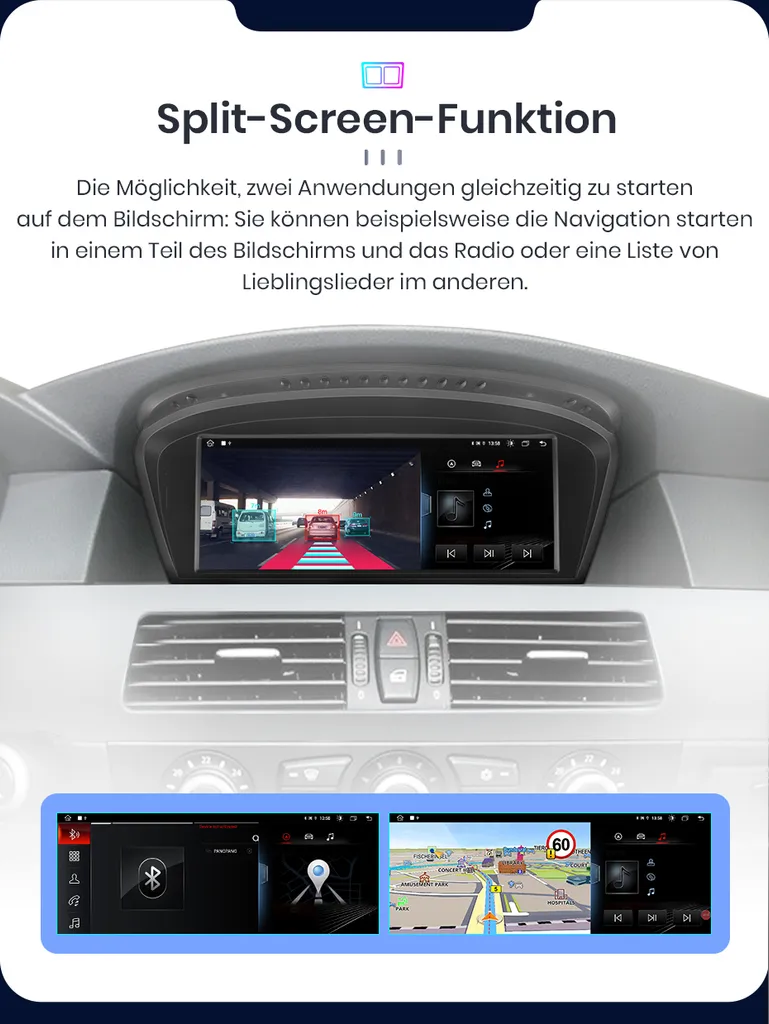 Autoradio Android Auto BMW Série 5 E90 E91 CCC avec Écran Tactile 8.8" - 14