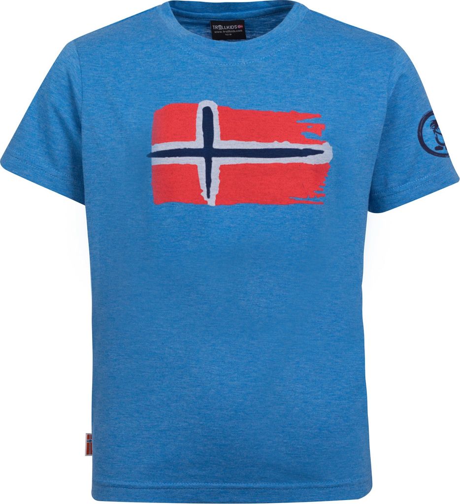 Trollkids Kinder T-Shirt Blau 113-117 Grösse 128