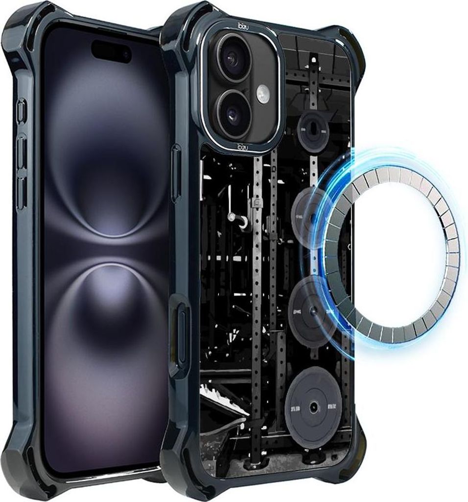 iPhone 16 Plus IBIZU DropGuard Ultra Case mit MagSafe, #Move, Iron Station