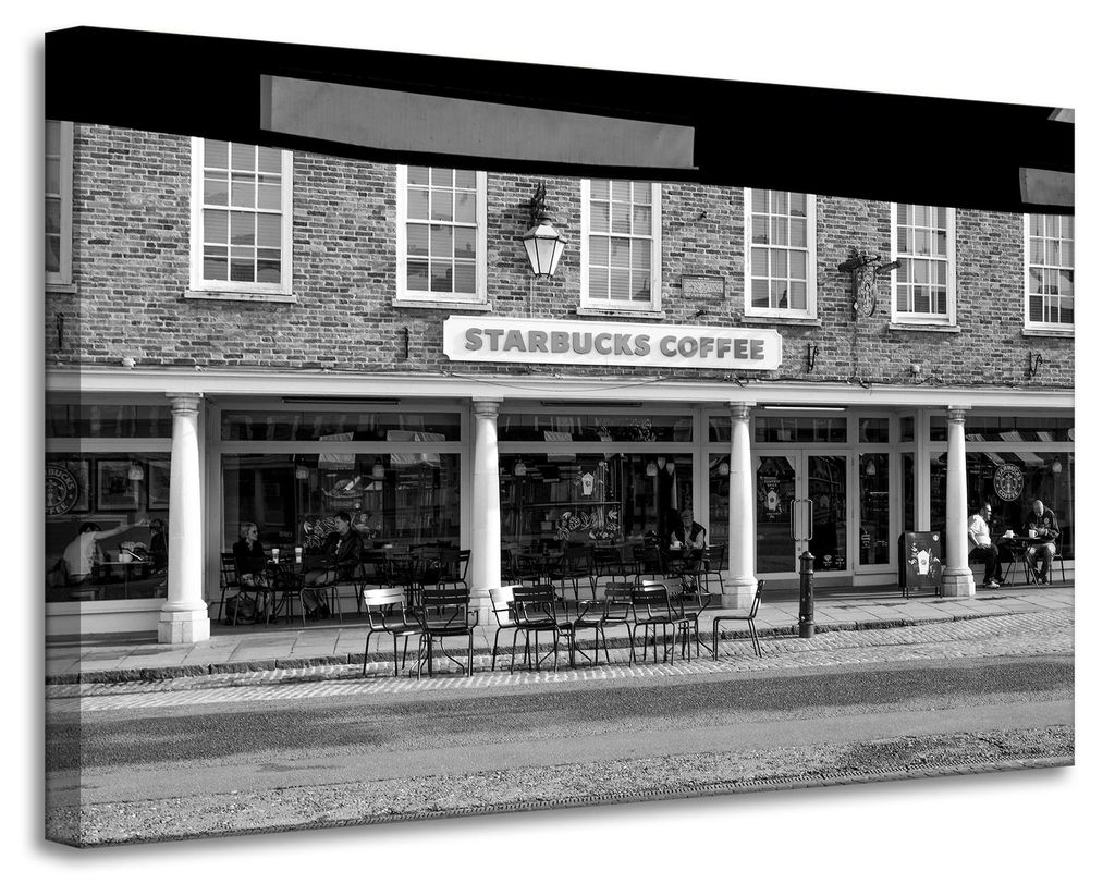 Starbucks Architektur-Leinwanddruck 90x60 cm
