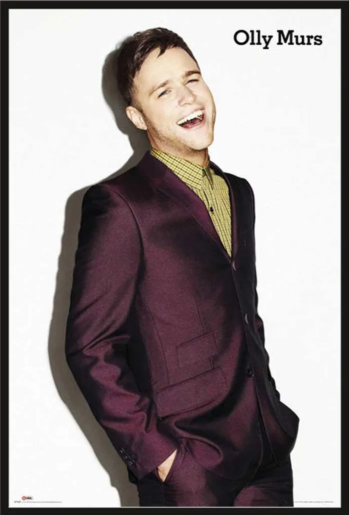 Cadre Photo avec Affiche Olly Murs Shinsuke Maxi Noir et Vitre Acrylique