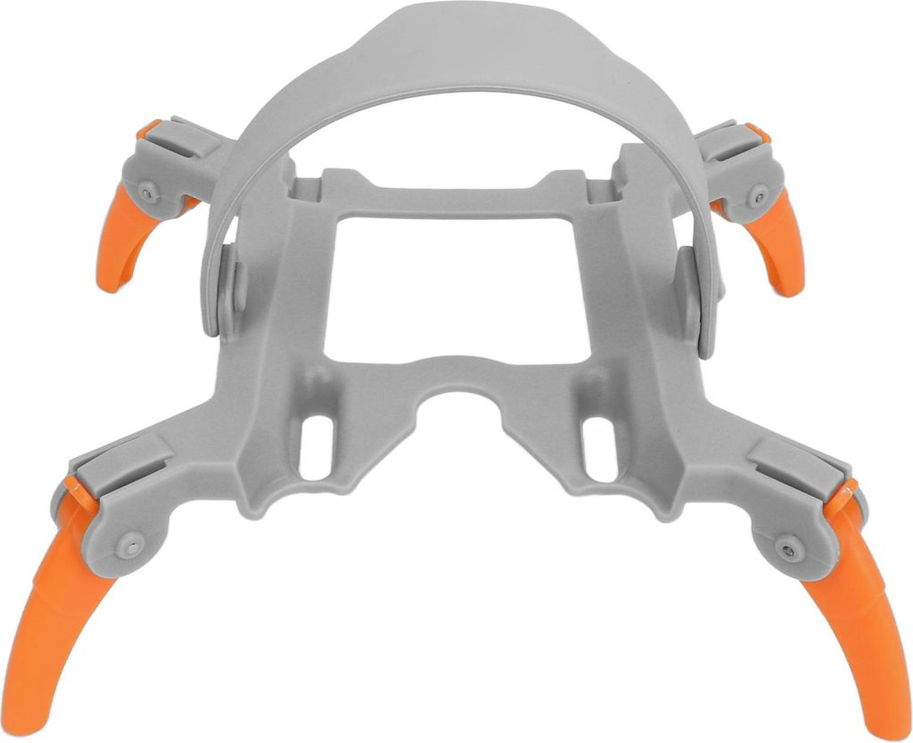 Drohnen-Fahrwerk, zusammenklappbar, Spinnenform, 30 mm Silikongurte, Anti-Shedding-Schlösser, Höhenverlängerungsbein für Mini 4 Pro, Orange