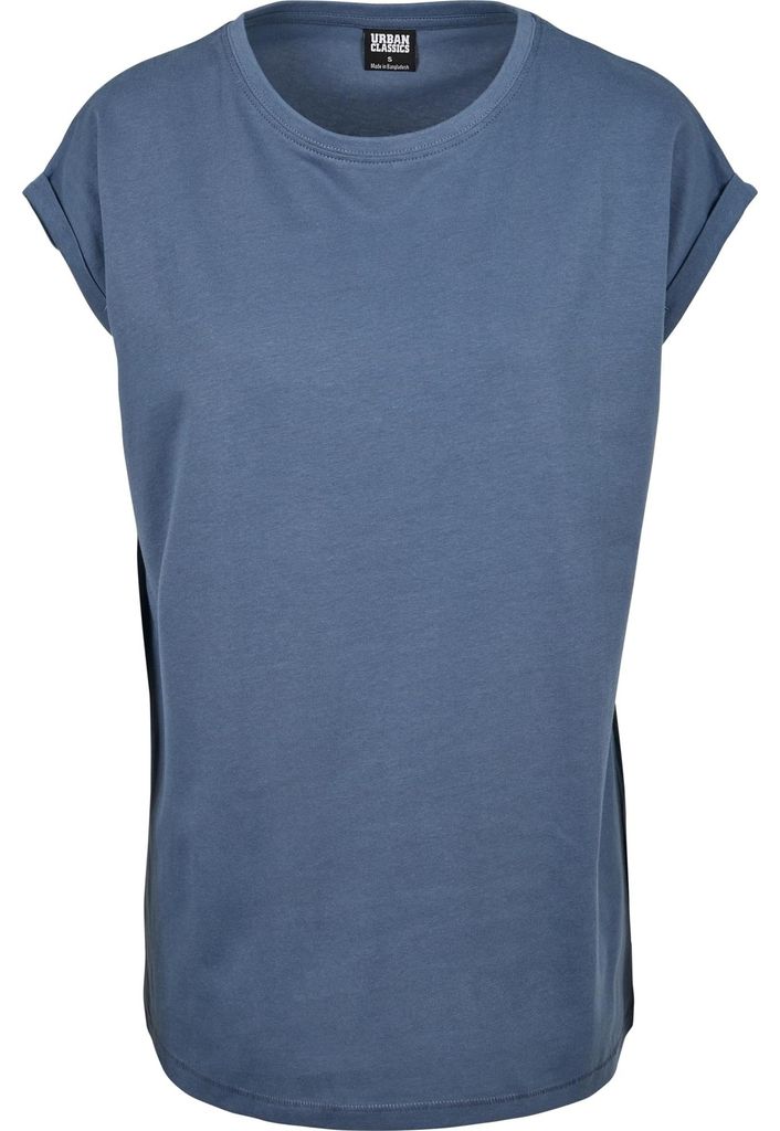 Urban Classics - T-Shirt Überschnittene Schulter für Damen TN574 (M) (Graublau)