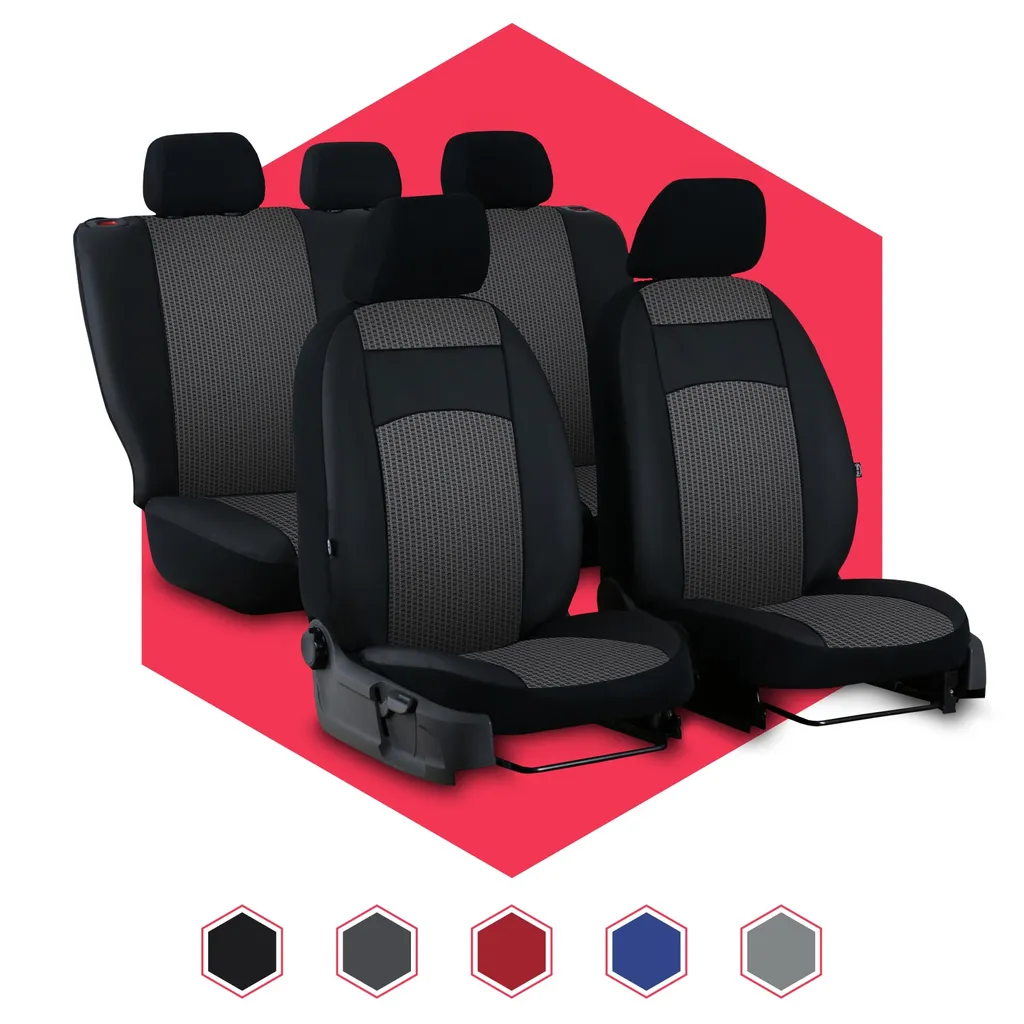 Coprisedili Sportivi Grigio per Ford Escort - Design Universale New Look