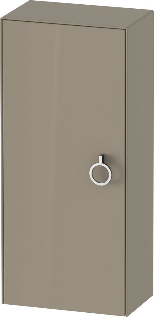 Duravit White Tulip Halbhochschrank, Breite 400 x Tiefe 240mm, eine Tür Anschlag links mit Griff, WT1323LH2H2