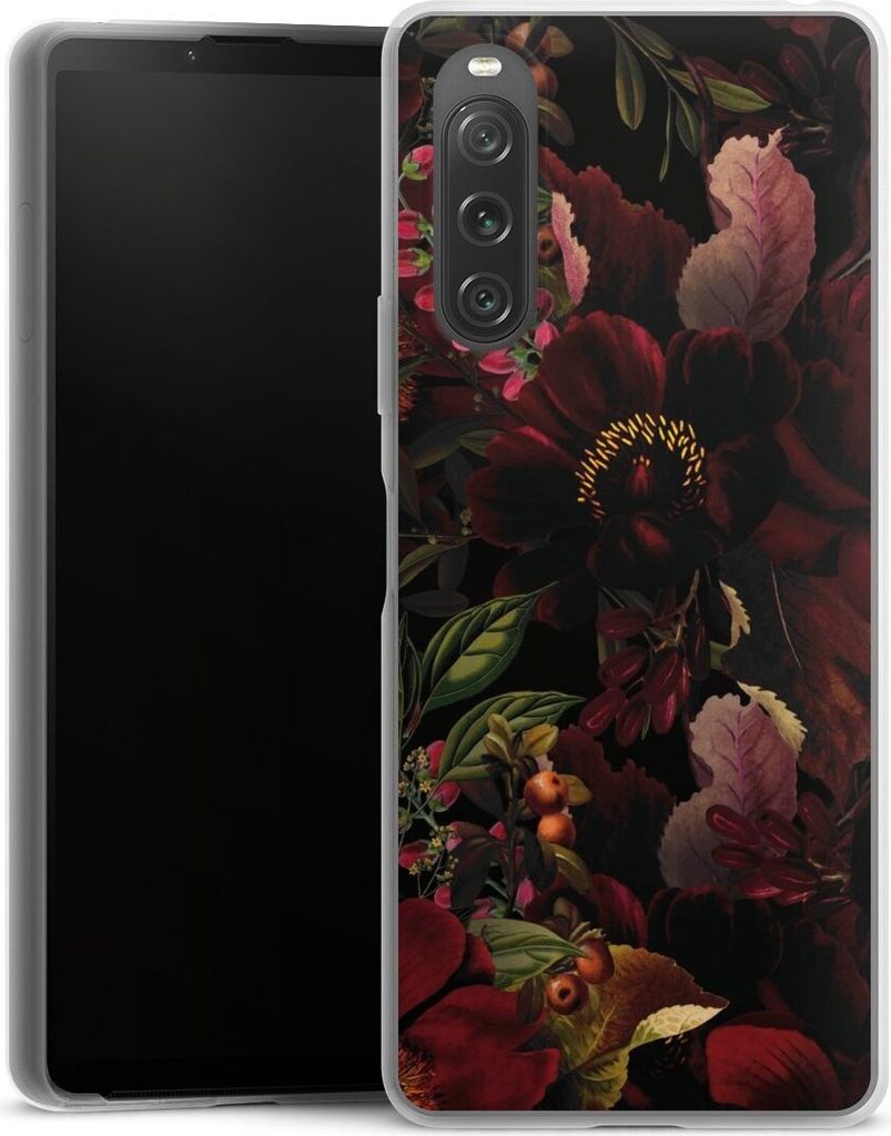 DeinDesign Slim Hülle für Sony Xperia 10 V Silikon Case Ultra Dünn Handyhülle Blumen Utart Wiese