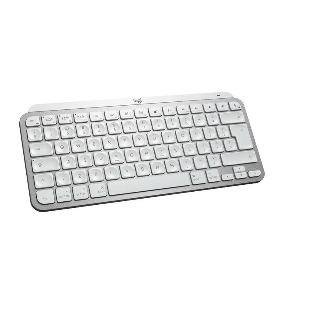 Logitech MX Keys Mini for Mac - Tastatur - hinterleuchtet - Bluetooth - QWERTY - US International - Pale Gray