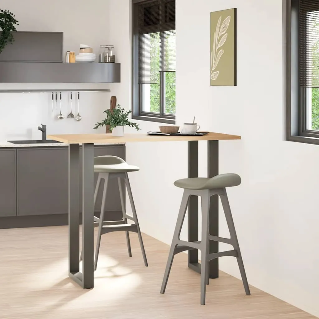 Gambe Tavolo Bar SYFAX™ 110cm - Acciaio Antracite - Kit 2 Pezzi