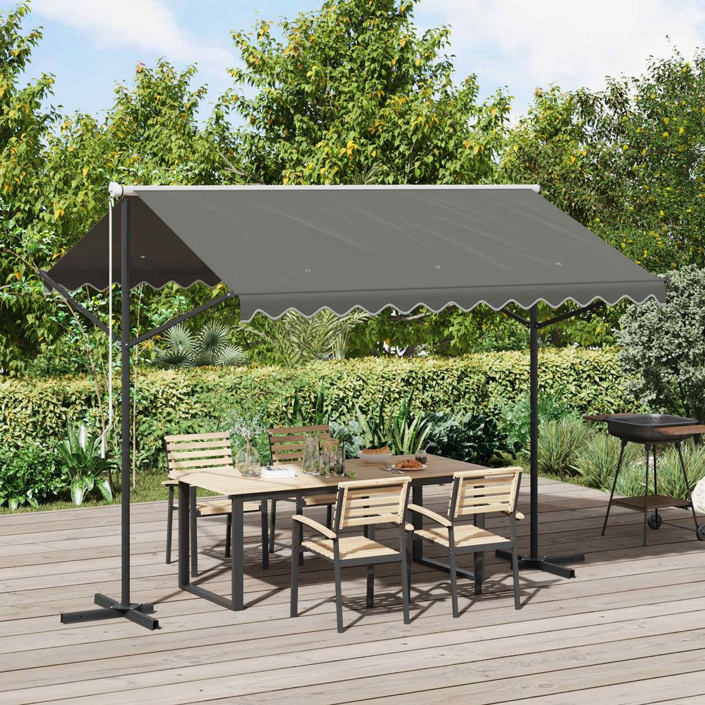 Maison Exclusive - Freistehende Markise Grau 3 x 3 m Polyester
