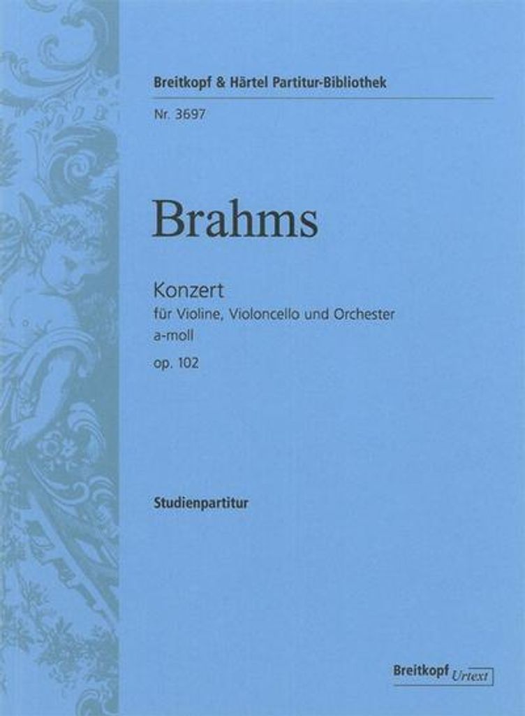 Doppelkonzert a-Moll op.102 für Violine, Violoncello und Orchester, Partitur