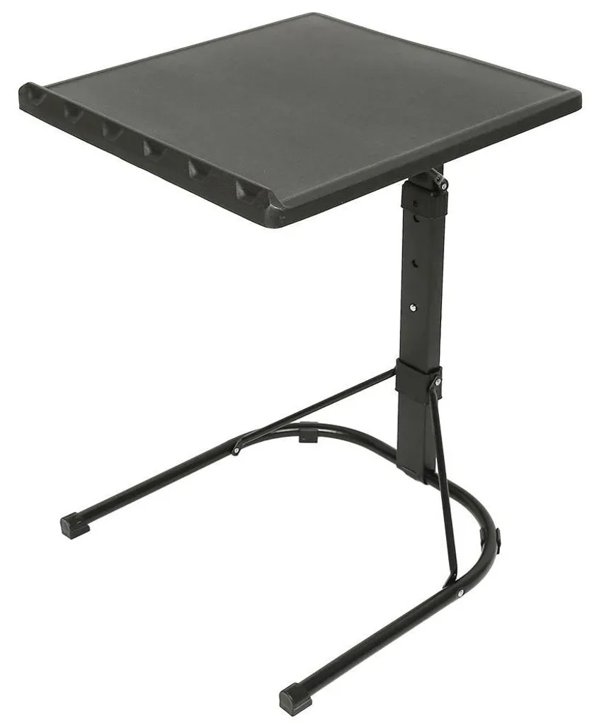 Table portable hauteur réglable 63-76 cm - Plateau inclinable noir