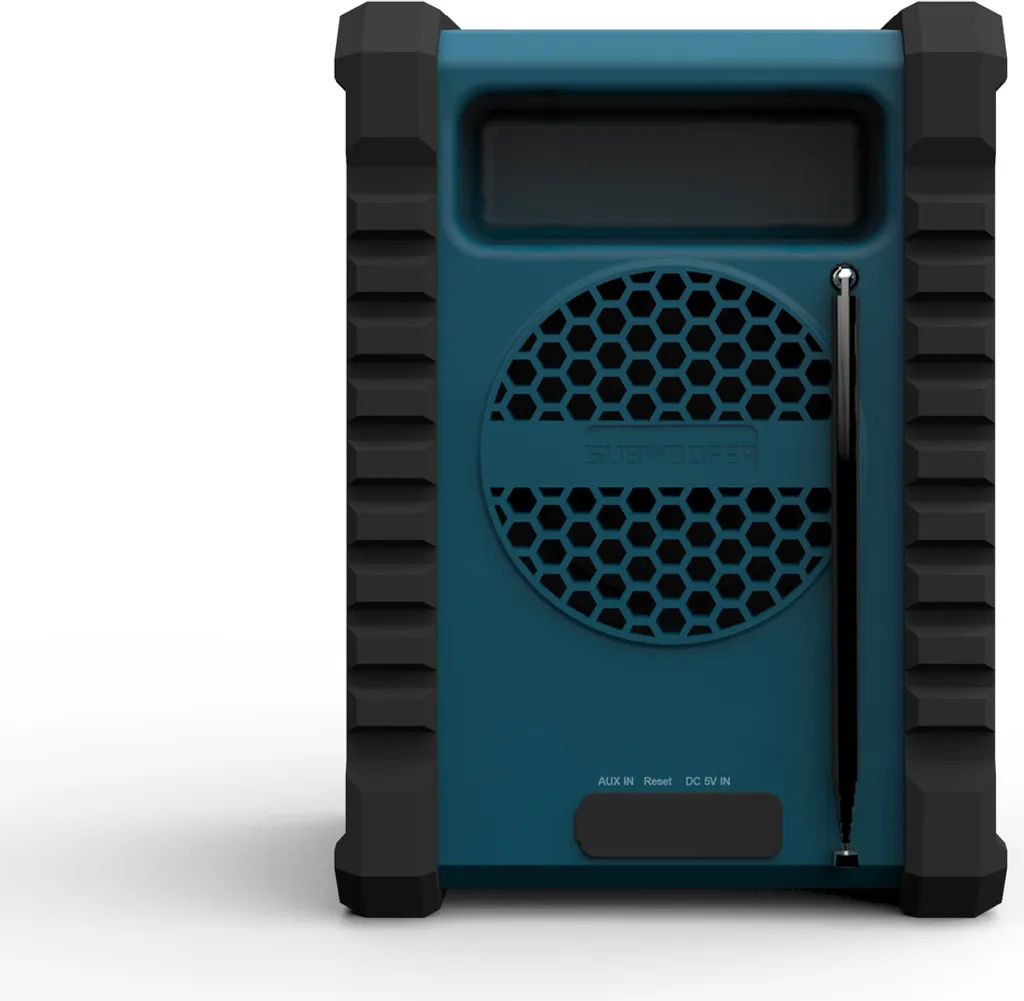 Radio Chantier Denver WRD-60 Bluetooth Étanche IPX4 DAB+ Robuste Bleue