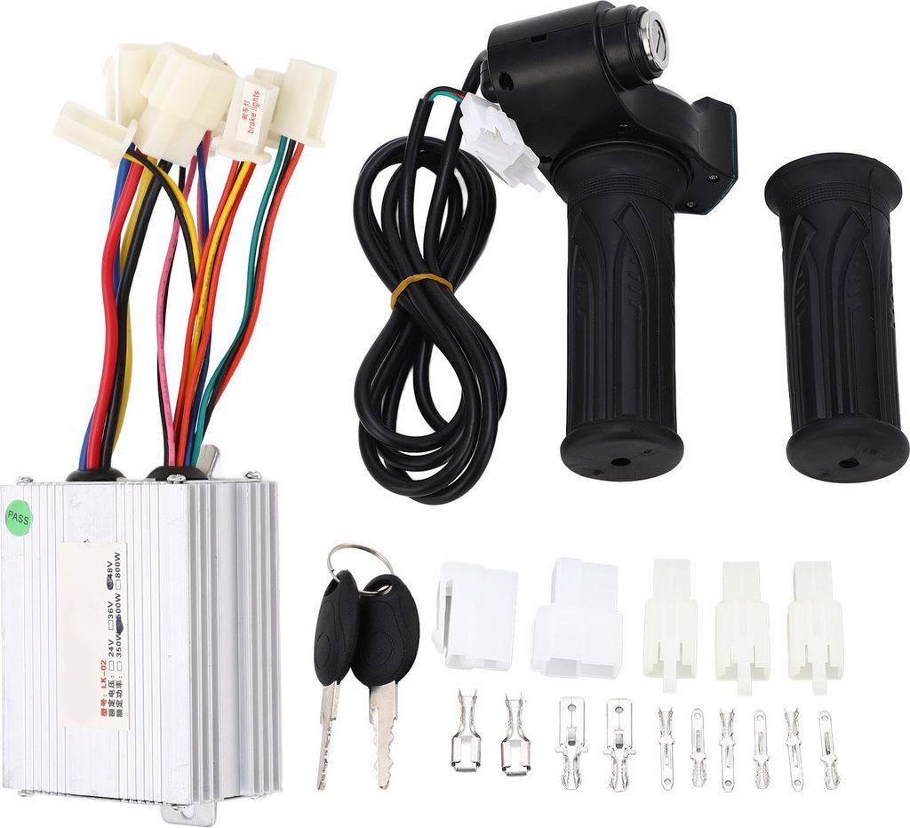 Fahrrad-Controller, Leistungsanzeige, Gasgriff, elektrisches gebürstetes Kit für Dreirad-Roller, 48 V, 500 W