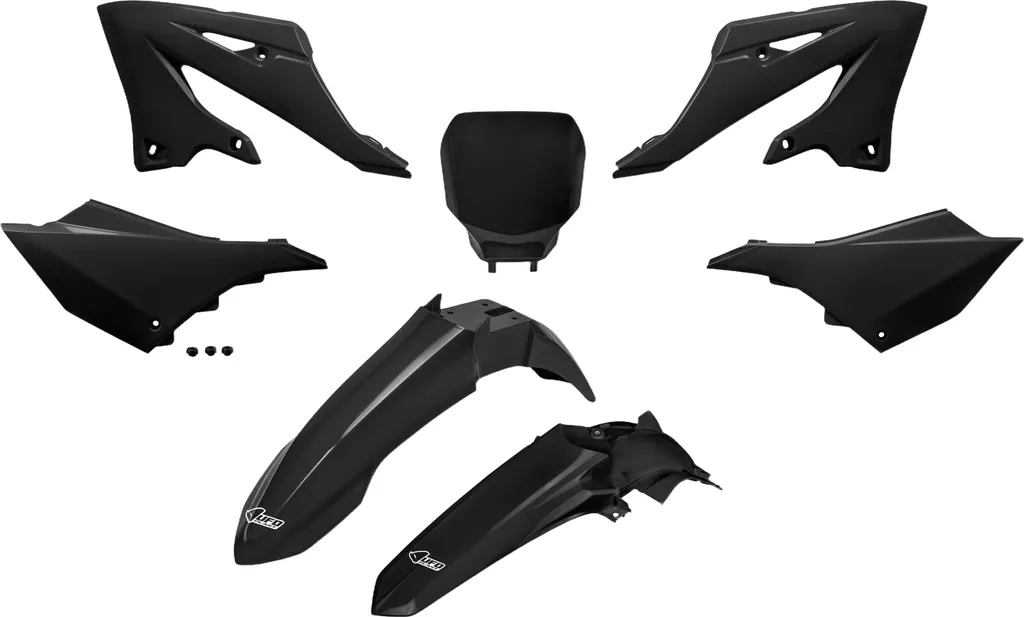 Kit plastique UFO PLAST 7 pièces noir pour Yamaha YZ WR 125 250 2022-2026