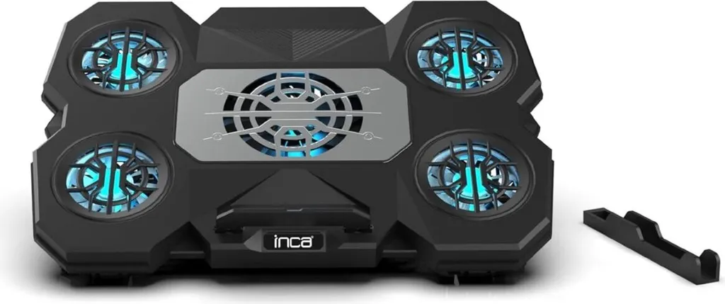 Inca Notebook Kühler INC-614GMS Gaming Base con 5 Ventole Blu - 3