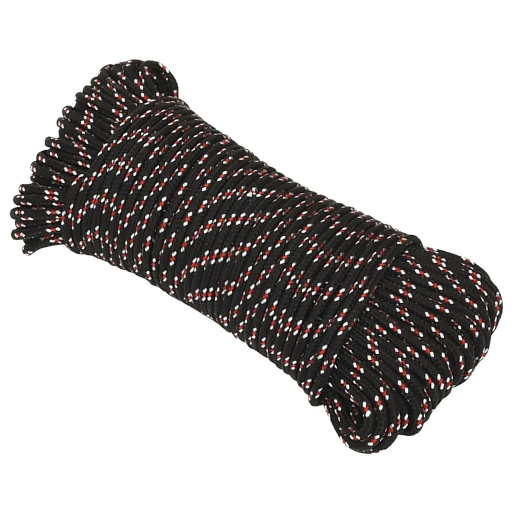 Corde de Levage et Amarrage Noire 4 mm 500 m - Bobine Polypropylène