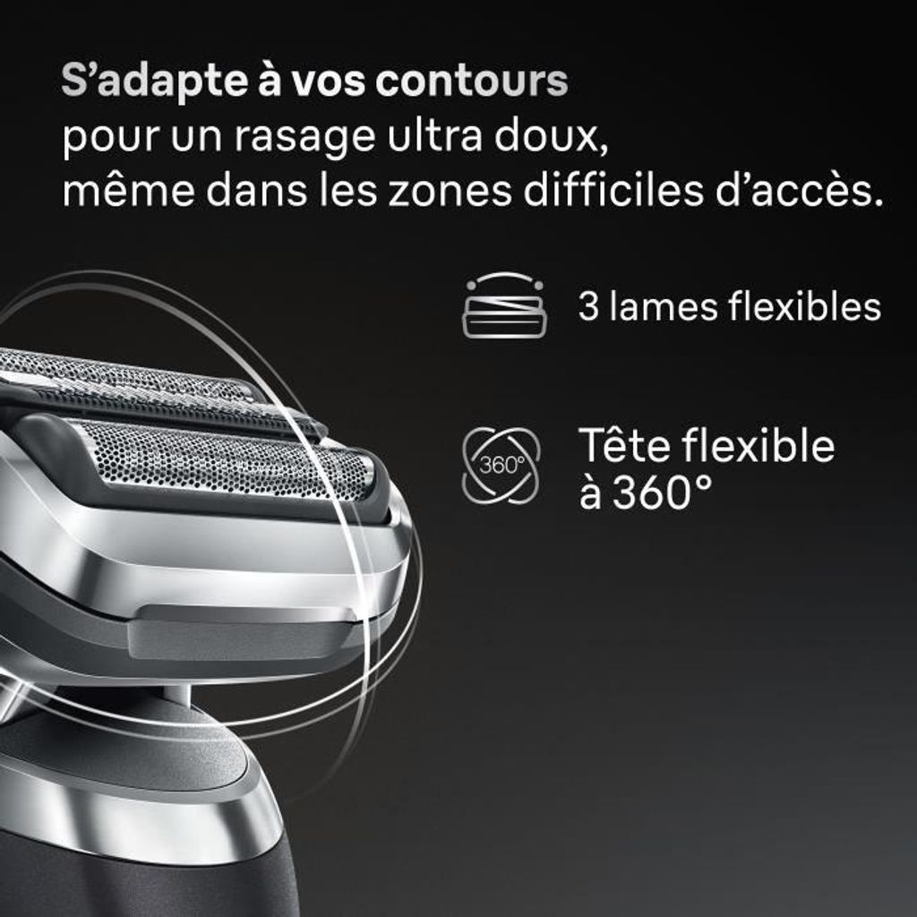 BRAUN Series 7 Scherkopf - 3 flexible Klingen - 360° flexibler Kopf - 100 % hergestellt in Deutschland