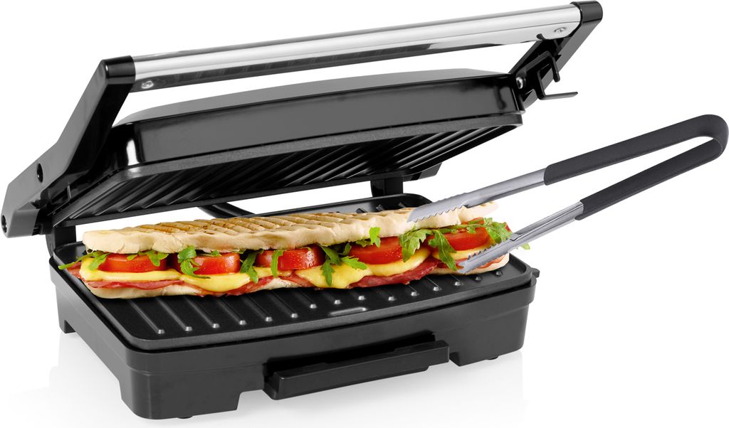 Kleiner Kontaktgrill elektrisch Lowfat Indoorgrill Panini Multigrill Snackmaker