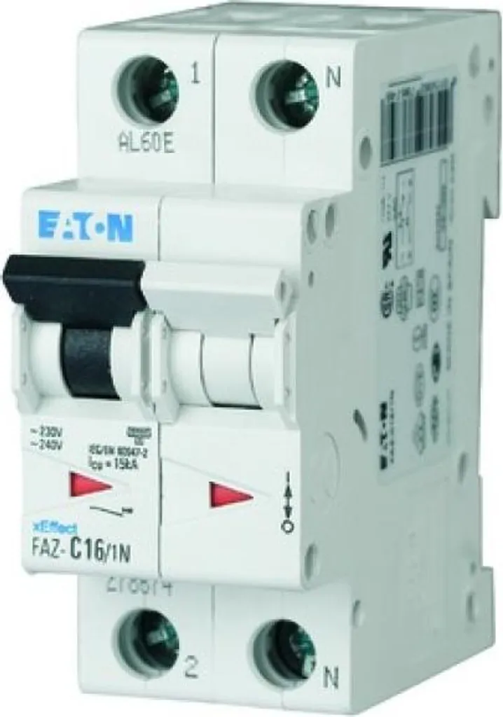 Évitez les pannes électriques avec le disjoncteur Eaton FAZ-C2/1N 2A