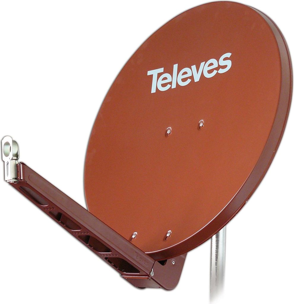 Televes S85QSD-Z - 10,7 - 12,75 GHz - 39,5 dBi - Rot - Aluminium - 850 mm - 950 mm