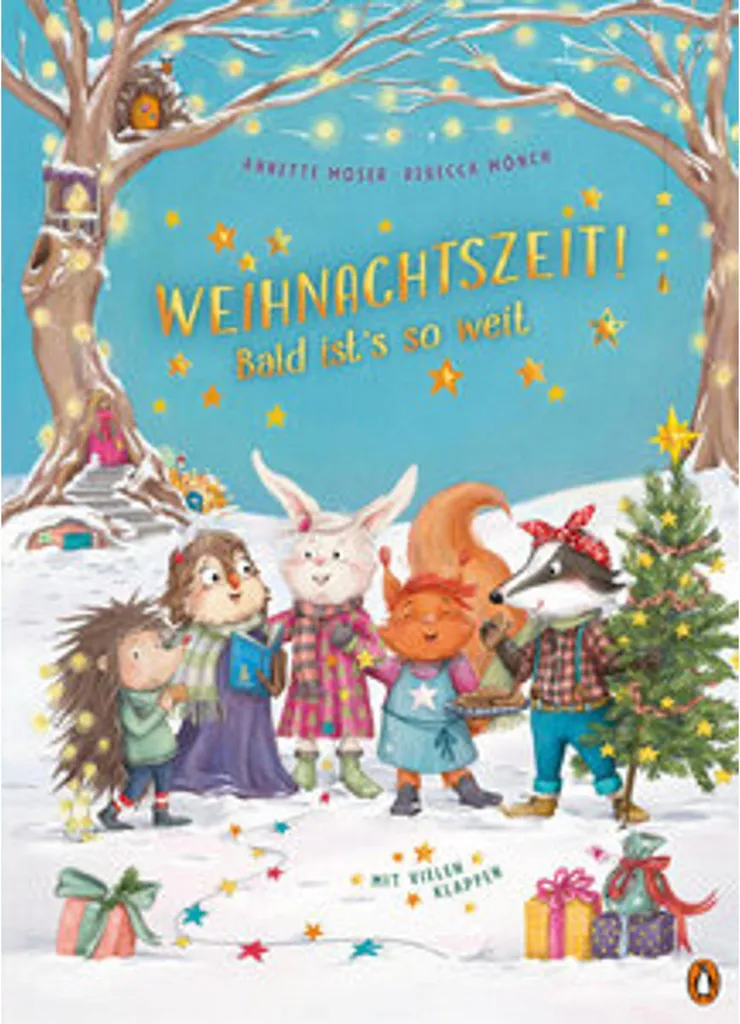 Couronne de Noël Lumineuse Weihnachtszeit pour Déco de Porte Entrée