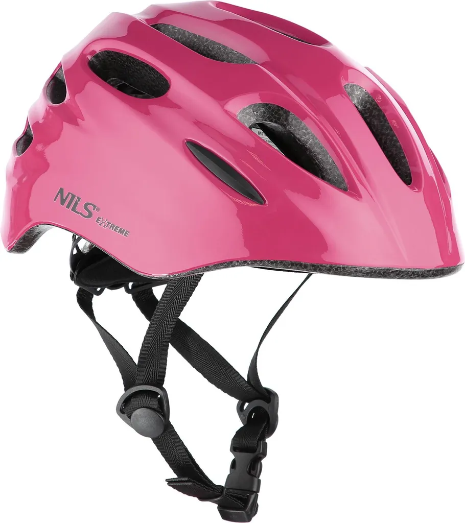 Casque avec clignotant NILS Extreme MTW01 vert pour trottinette et vélo