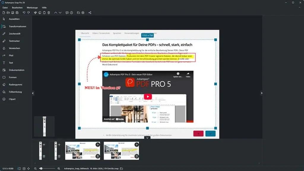 Logiciel de capture d'écran Ashampoo Snap Pro 26 - Version complète 1 PC - 4