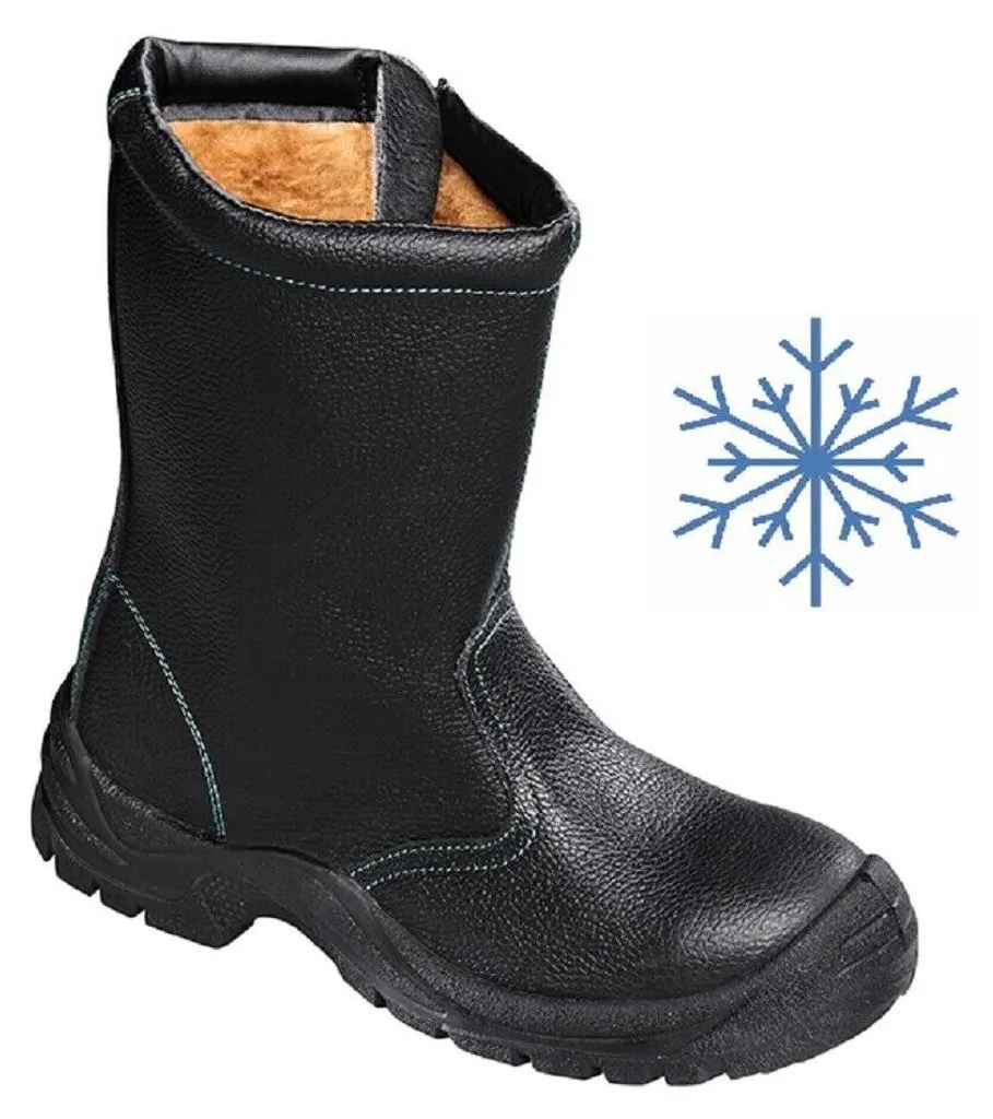 Bottes de sécurité hiver S3 avec zip latéral teXXor Noir et Vert Haute Qualité
