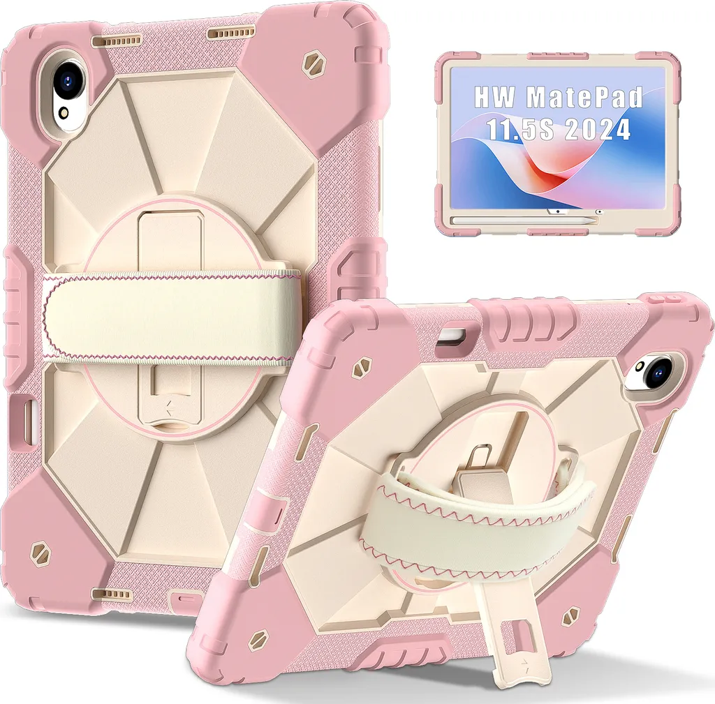 Étui Huawei MatePad 11.5 S 2024 avec Support Pivotant 360° Rose