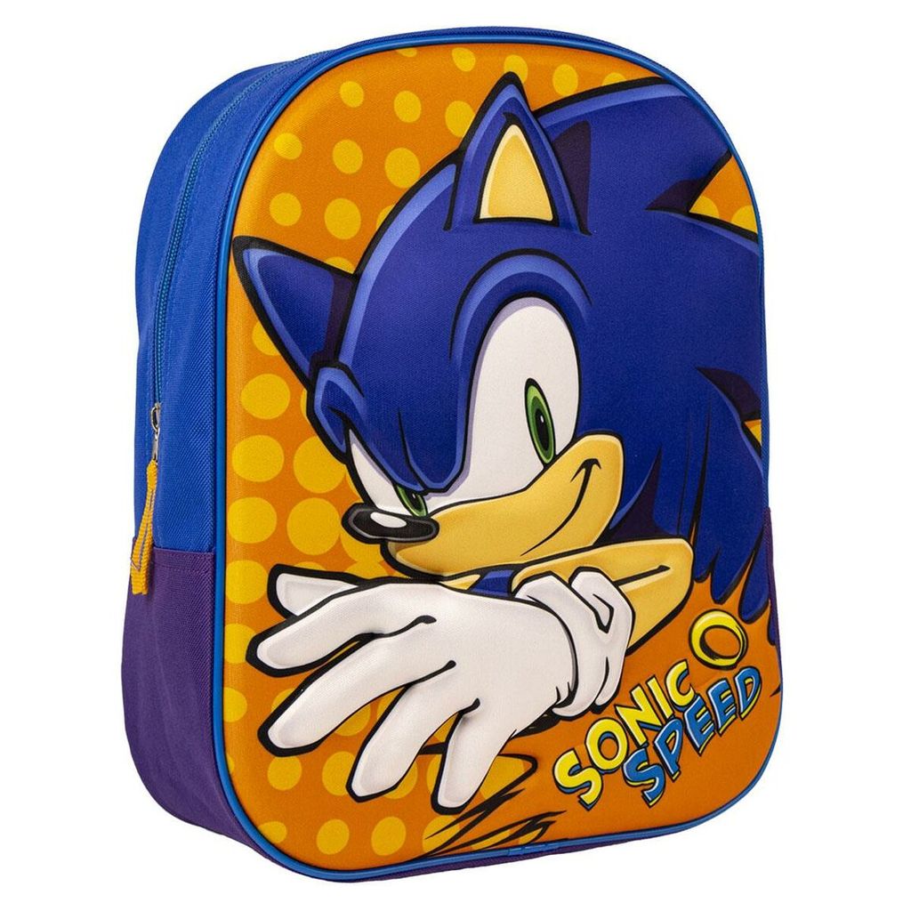 Sonic The Hedgehog 3D Rucksack 31cm Produktbild 