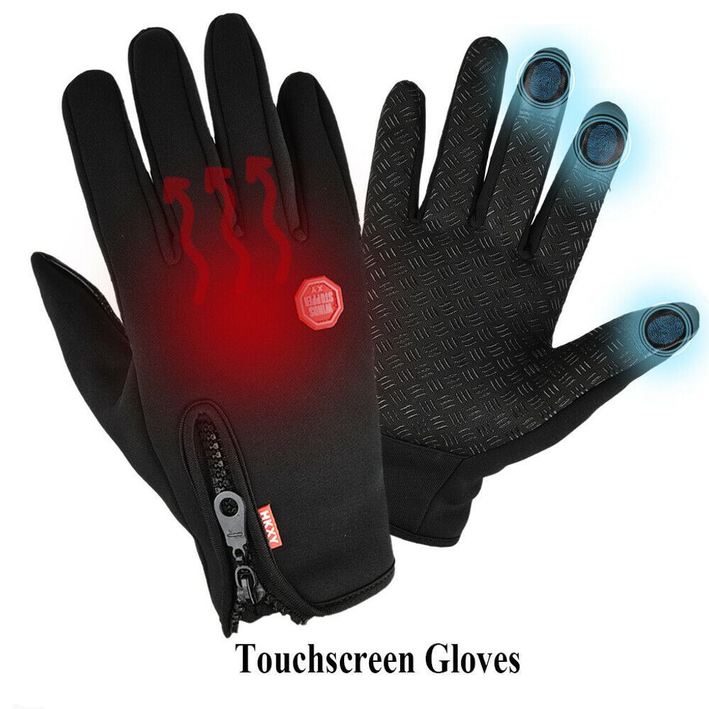 Handschuhe Winter Warm Thermo für Damen Herren Windproof Wasserdicht Touchscreen 