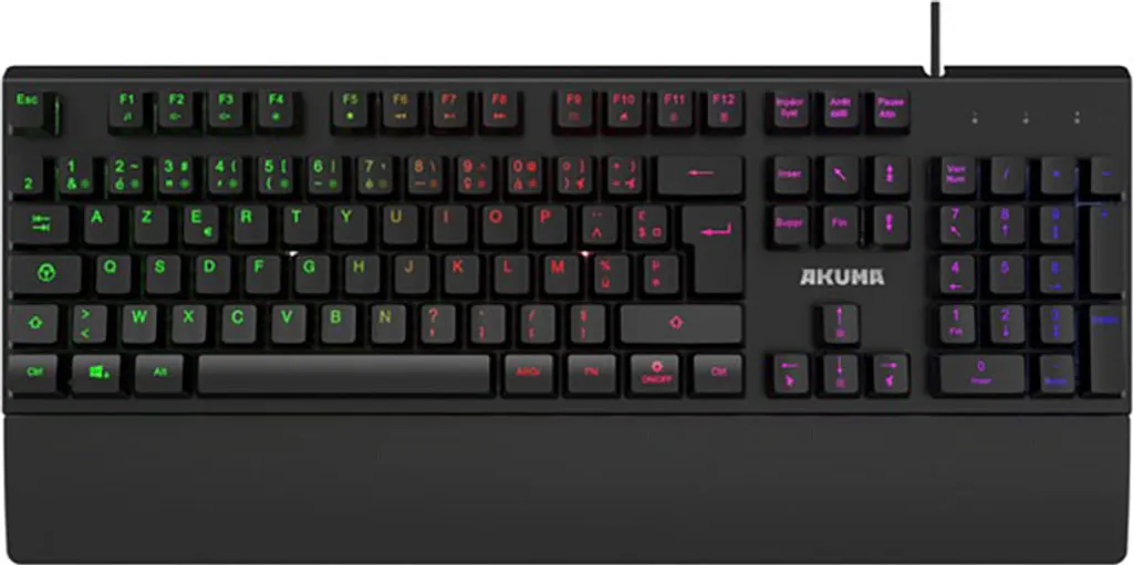 Clavier rétroéclairé Akuma Shonen K02 filaire noir spécial gaming FPS