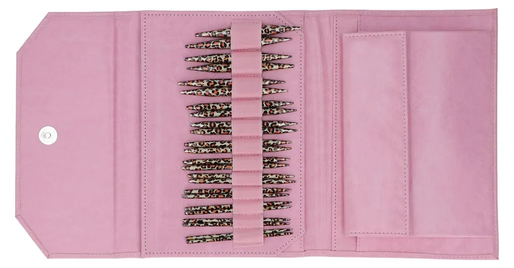 Aiguilles à Tricoter Interchangeables Léopard et Accessoires Couture