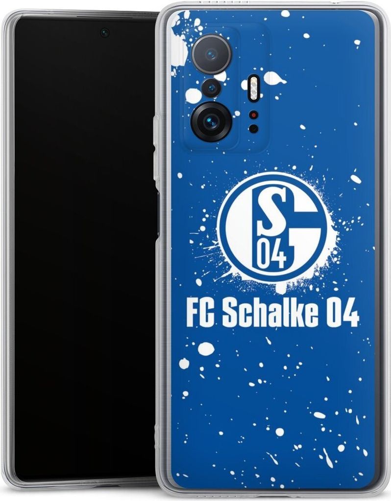 DeinDesign Handyhülle für Xiaomi 11T 5G Silikon Hülle Case Smartphone Schutzhülle FC Schalke 04 Logo S04