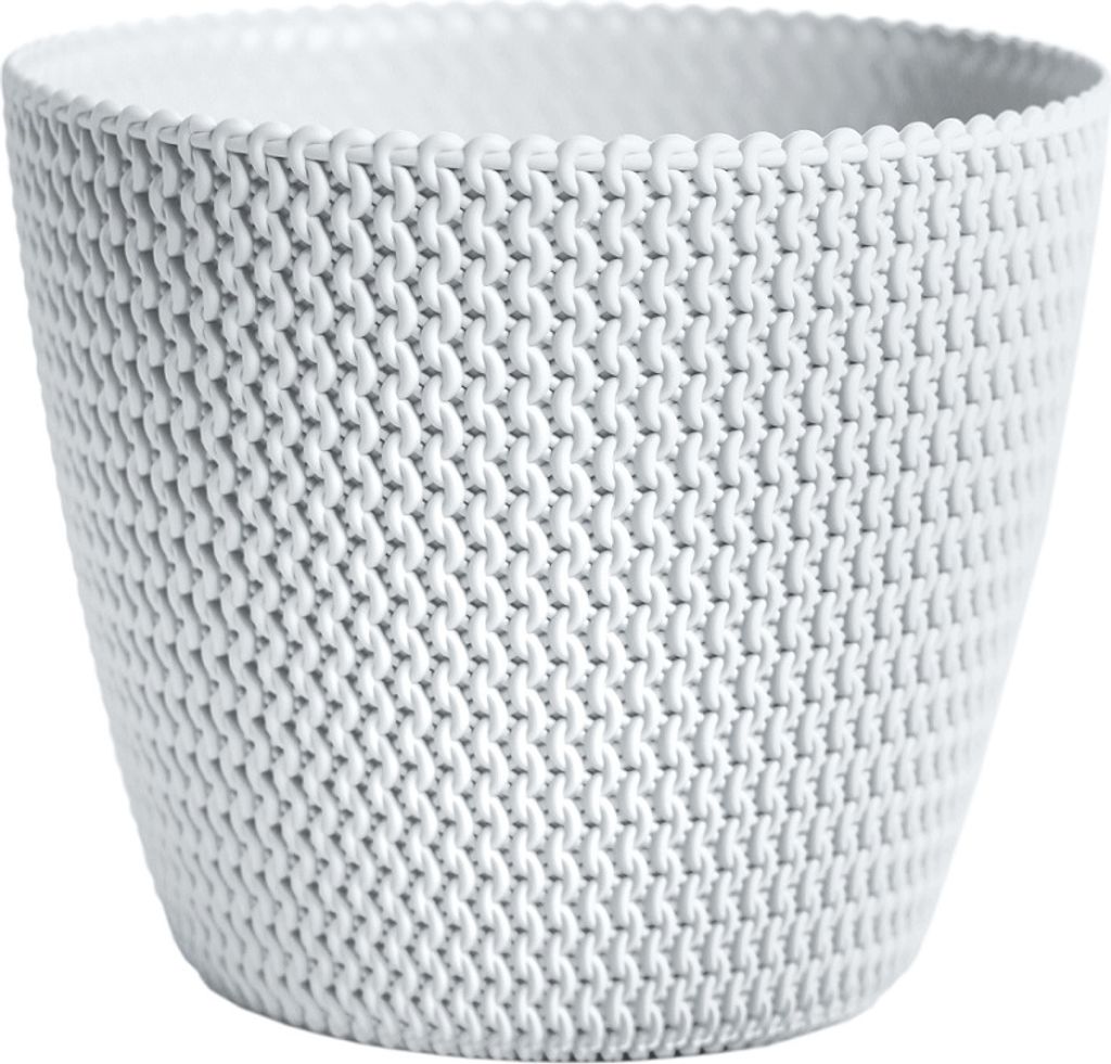 Blumentopf Splofy mit Strickmuster-Optik, Garn-Nachahmung, Produktbild 