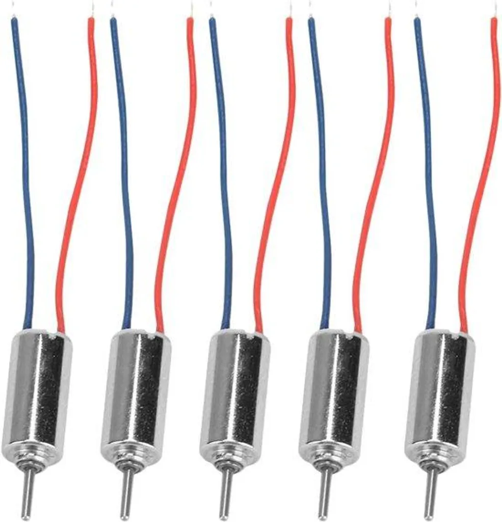 Lot de 5 mini moteurs 4,5V à 32250 tr/min - 4x8mm pour petits jouets