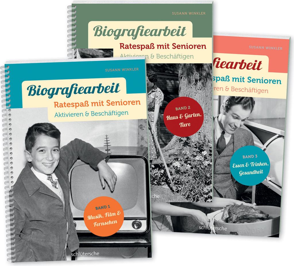 Biografiearbeit - Ratespaß mit Senioren, 3 Bde. im Set