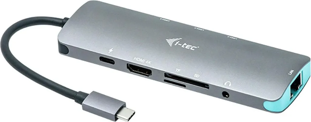 Plus de ports avec cette Station USB-C i-tec 4K HDMI LAN et PD 100W