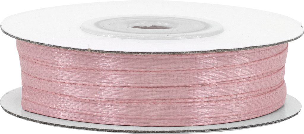 Satinband 3mm x 50m Rolle Altrosa Produktbild 