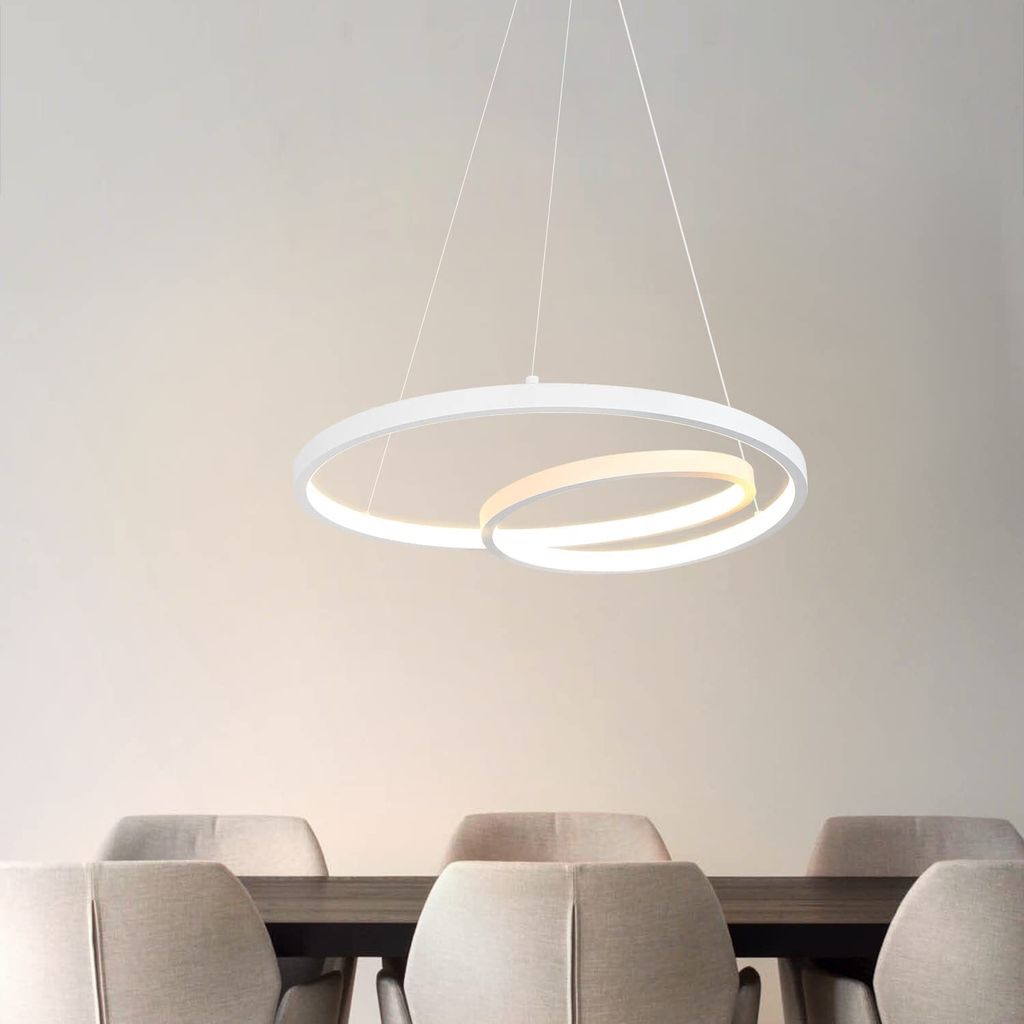 ZMH Pendelleuchte Esstisch Hängelampe LED: 40CM Weiß Produktbild 
