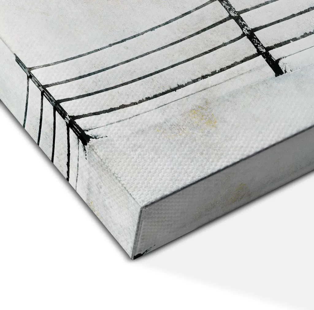 FR 2111 QUADRO DIPINTO SU TELA GRIGIO ORO SET 3 PZ 150 X 80 CM - L'Angolo Bellaria