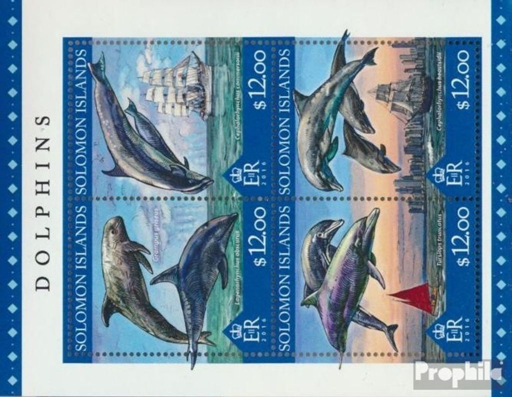 Briefmarken Salomoninseln 2016 Mi 3771-3774 Kleinbogen Produktbild 