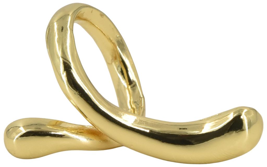 styleBREAKER Schalring Schalhalter in geschwungenem Twist Design | aus Kupfer | eleganter Schal Clip Schmuck zum kunstvollen Binden leichter dünne...