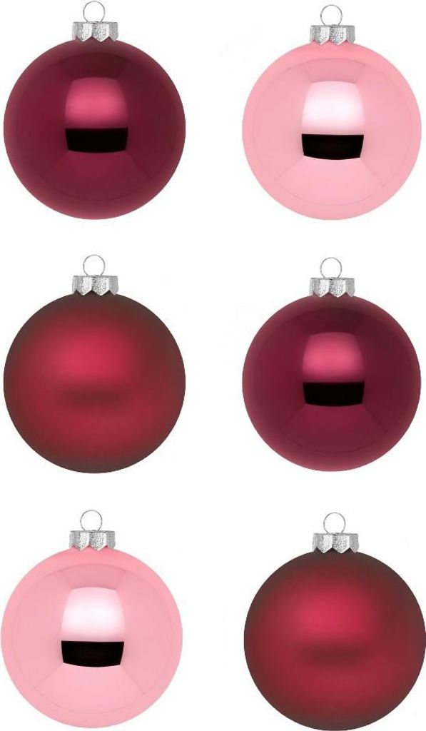 Weihnachtskugeln 20 Stk 6cm Berry Kiss