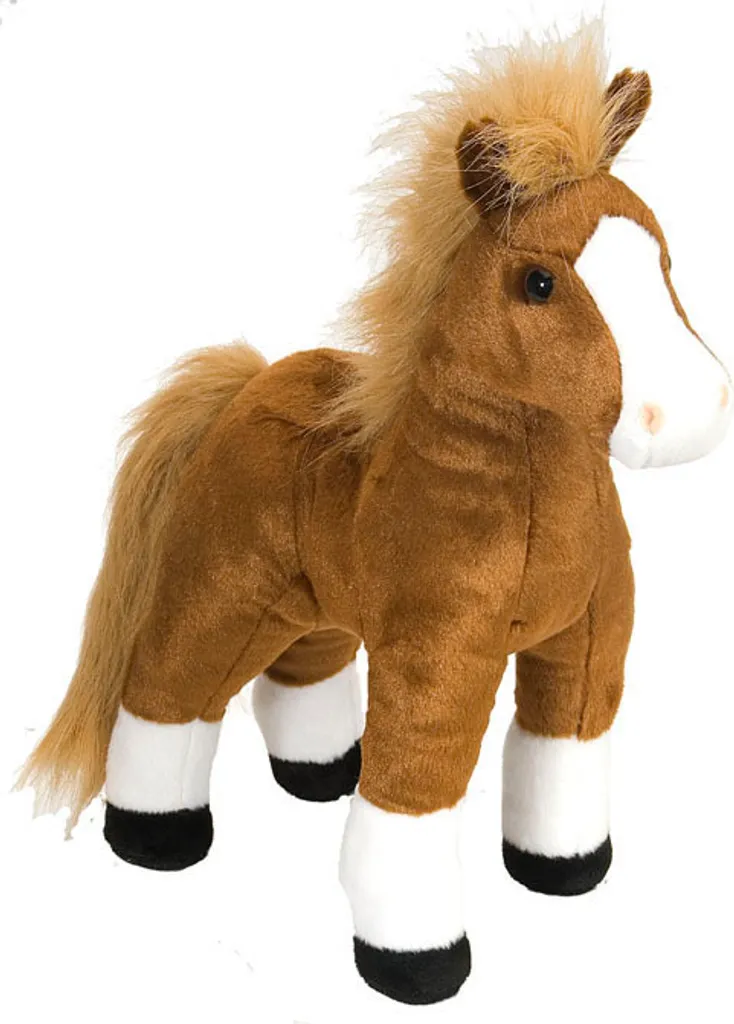 Peluche Cheval Marron Douce sans Risque pour Enfant Wild Republic