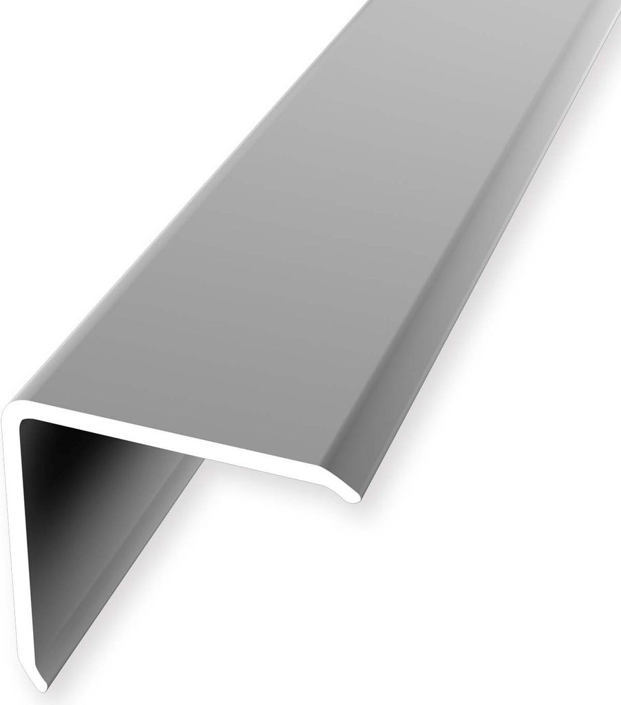 Eckschutzwinkel 30 x 30 x 2500 mm Winkelprofil Eckschutzprofil Aluminium eloxiert Glatt Ungebohrt Silber Küberit