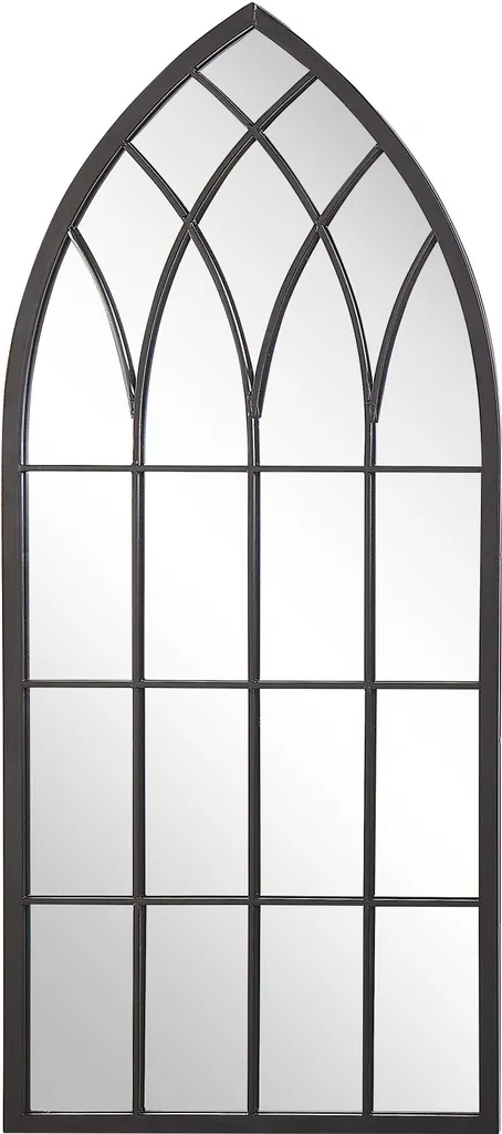 Miroir de couloir noir 115 cm Cassel Lumarko pour agrandir l'espace