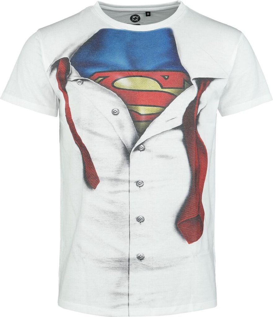Codi T-Shirt Herren Clark Kent weiß XL Produktbild 