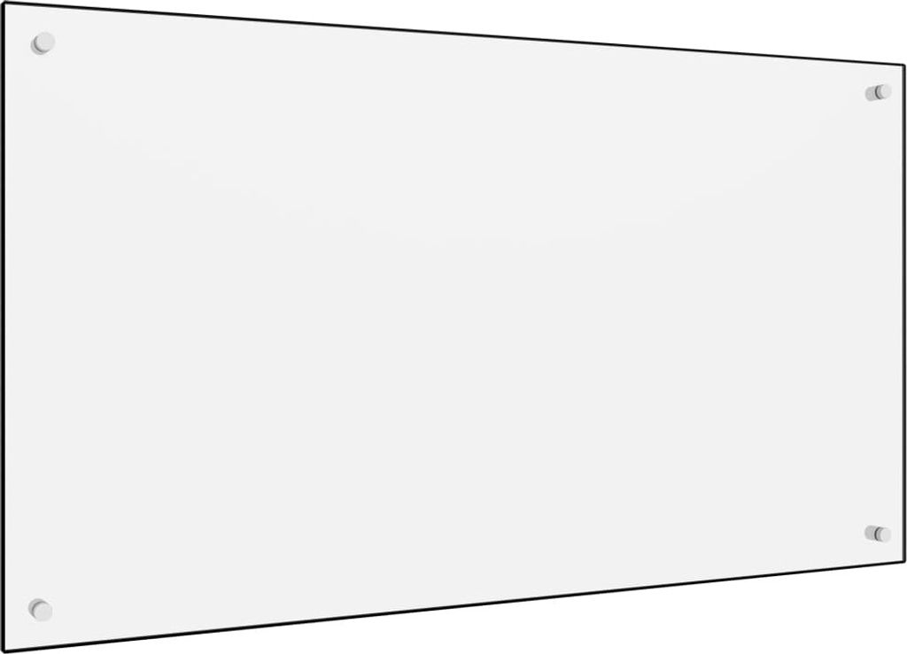 vidaXL Dos de cuisine blanc 100 x 60 cm verre trempé Image du produit 